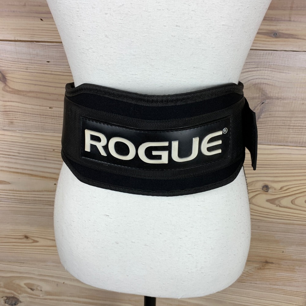 Rogue Lifting Belt Unisex Small Black 5 Inch Nylon Weightlifting Support Gym WOD